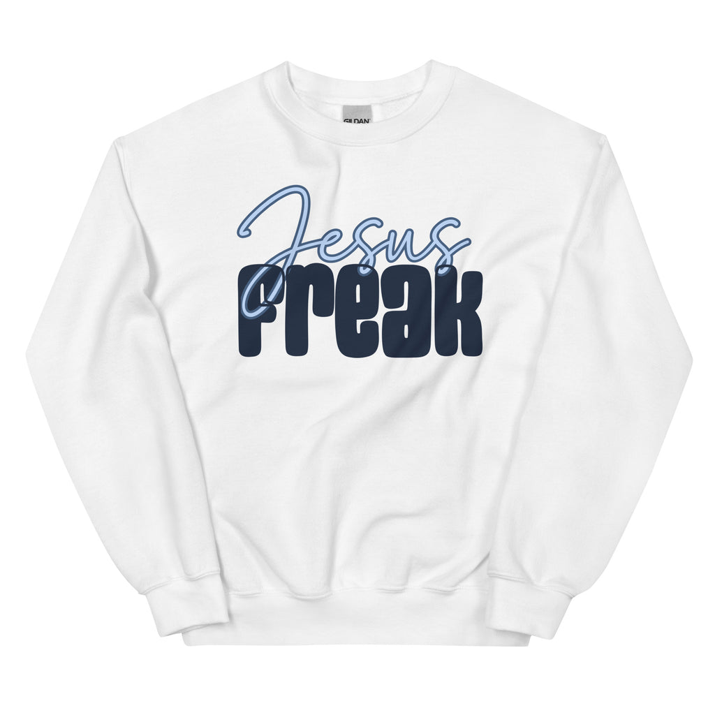Jesus Freak Christian Sweatshirt for Women – Bold Faith Pullover, Spiritual Apparel, Bible Verse Inspired Gift, Religious Crewneck Sweater